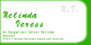 melinda veress business card